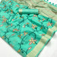 Pear Green Jamdani Saree Online in India & USA