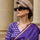 Purple Satin Silk Sarees Online