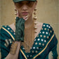 Pine Green Satin Silk Saree
