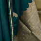 Pine Green Satin Silk Saree