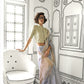 Soot Grey Woven Zari Border Chiffon Saree