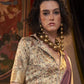 Buy Pastel Mauve Color Banarasi Sarees Online - STORI