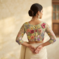 3D Floral Embroidered Long Sleeved Blouse