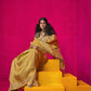 Shop Yelloew Zari Tissue Silk Sarees Online - STORI