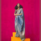 Shop Blue Zari Tissue Silk Sarees Online - STORI