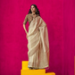Shop Cream Zari Tissue Silk Sarees Online - STORI