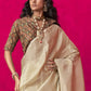 Shop Cream Zari Tissue Silk Sarees Online - STORI