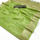 Shop Green  Zari Tissue Silk Sarees Online - STORI