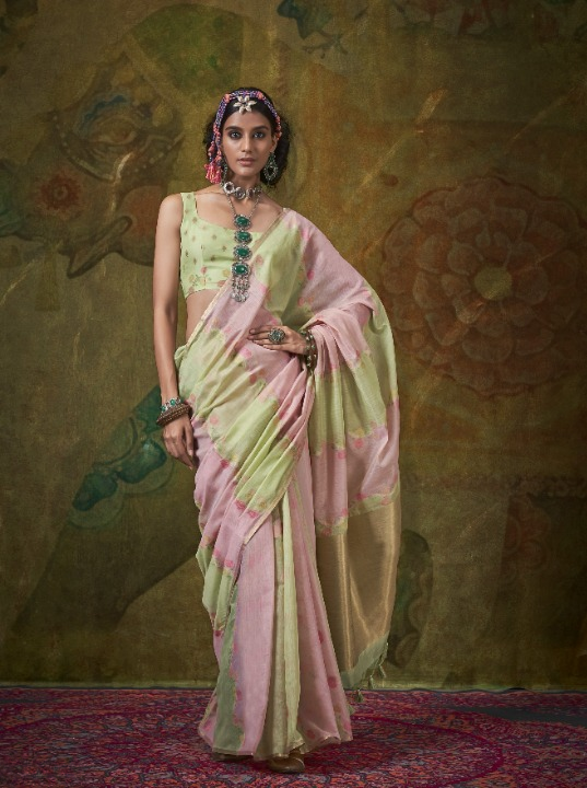  Pink Bridal Banarasi Saree Online-STORI