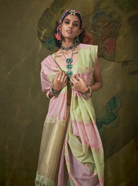  Pink Bridal Banarasi Saree Online-STORI