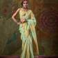Buy Olive Banarasi Silk Saree Online-Story