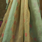 Buy Olive Banarasi Silk Saree Online-Story