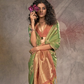 Green Satin Silk Sarees Online-STORI