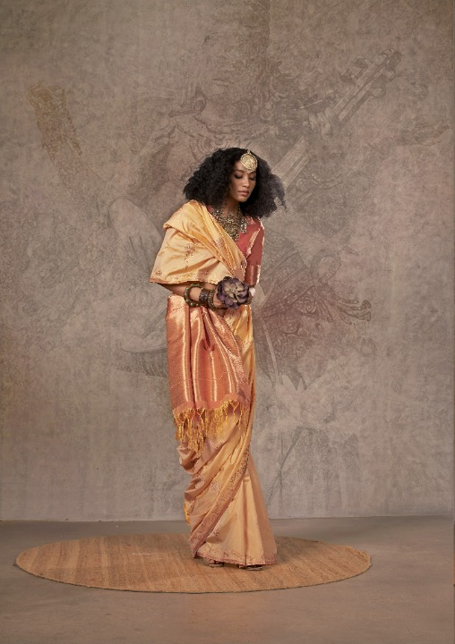 Yellow Satin Silk Sarees Online-STORI