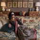 Black Patola Printed Satin Crepe Silk Saree
