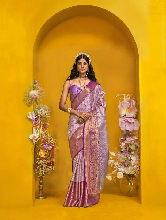 Shop Purple Silk Saree In Online-STORI
