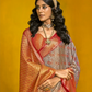 Buy Grey Silk Saree In Online-STORI