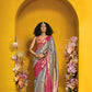 Buy Blue Silk Saree In Online-STORI