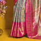 Buy Blue Silk Saree In Online-STORI