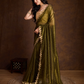 Buy Green Partywear Sarees Online at STORI