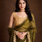 Buy Green Partywear Sarees Online at STORI