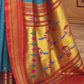 Teal Blue Paithani Soft Silk Saree