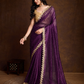Buy Purple Partywear Sarees Online at STORI
