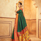 Lush Green Paithani Soft Silk Saree