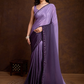 Ombre Purple Soft Chinon Silk Saree