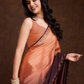Ombre Brown Soft Chinon Silk Saree