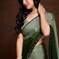 Ombre Green Soft Chinon Silk Saree