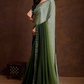 Ombre Green Soft Chinon Silk Saree