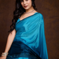 Ombre Green Soft Chinon Silk Saree