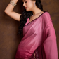Ombre Pink Soft Chinon Silk Saree