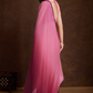 Ombre Pink Soft Chinon Silk Saree