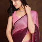 Ombre Pink Soft Chinon Silk Saree