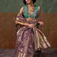 Buy Mauve Tissue With Paithani Saree Online-STORI