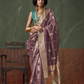 Buy Mauve Tissue With Paithani Saree Online-STORI