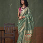 Shop Green Tissue Silk Saree Online- STORI