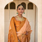 Shop Peach Patola Silk Saree Online-STORI