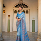 Shop Blue Patola Silk Saree Online-STORI
