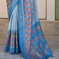 Shop Blue Patola Silk Saree Online-STORI