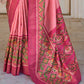 Shop Pink Patola Silk Saree Online-STORI