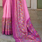 Shop Pink Patola Silk Saree Online-STORI