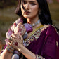 Deep Wine Tissue Silk Saree With Embroidered Designer Blouse