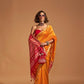 Yellow & Red Patola Silk Saree