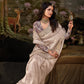 Pastel Mauve Tissue Silk Saree With Embroidered Designer Blouse