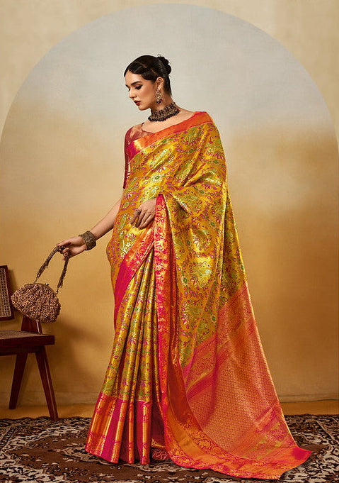 STORI Gold Dharmavaram Saree