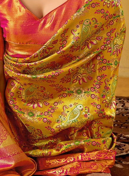 STORI Gold Dharmavaram Saree