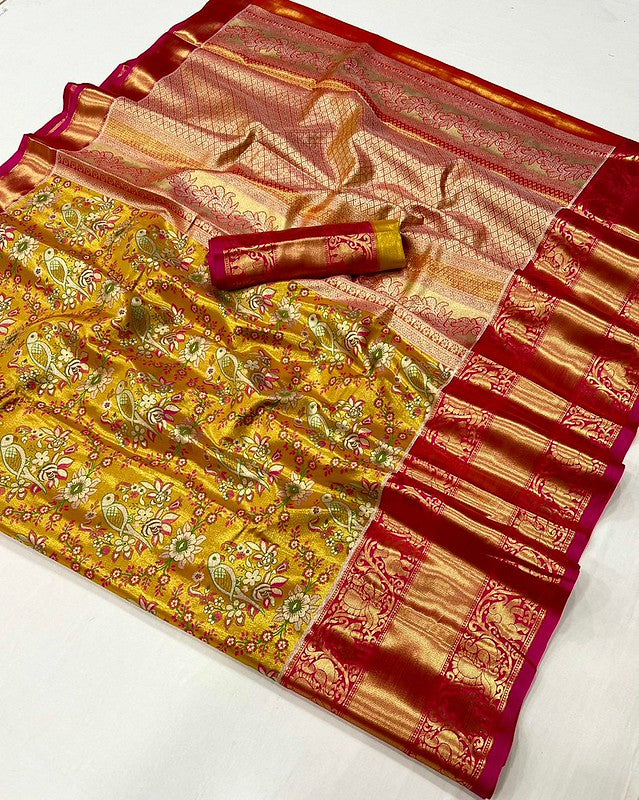 STORI Gold Dharmavaram Saree